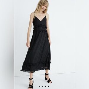 Madewell Shimmer Ruffle Cami Dress